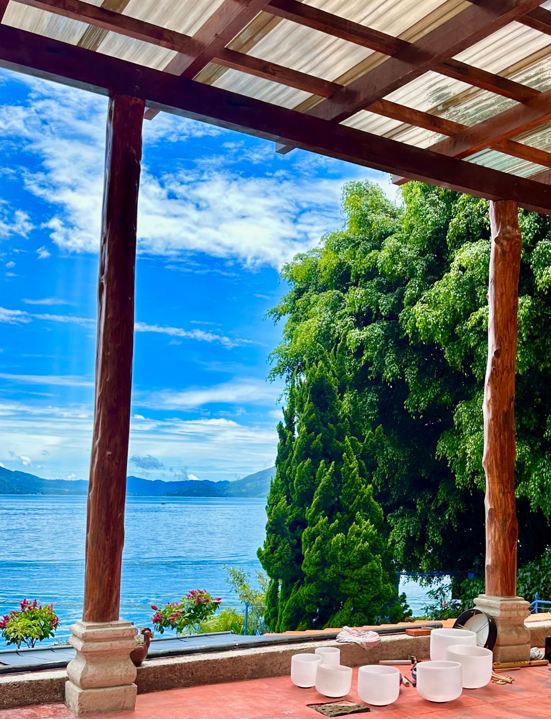 Yoga and retreat ambiance at Villas del Carmen